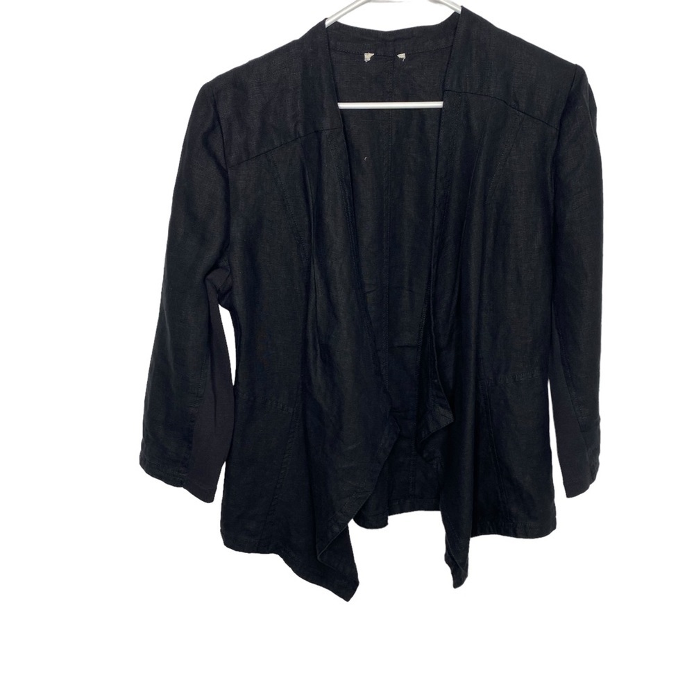 Black linen jacket Size 6/8